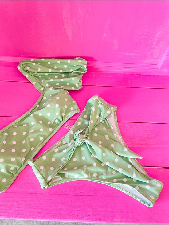 Other - Polka Dot Mint Green Women's Bikini Set